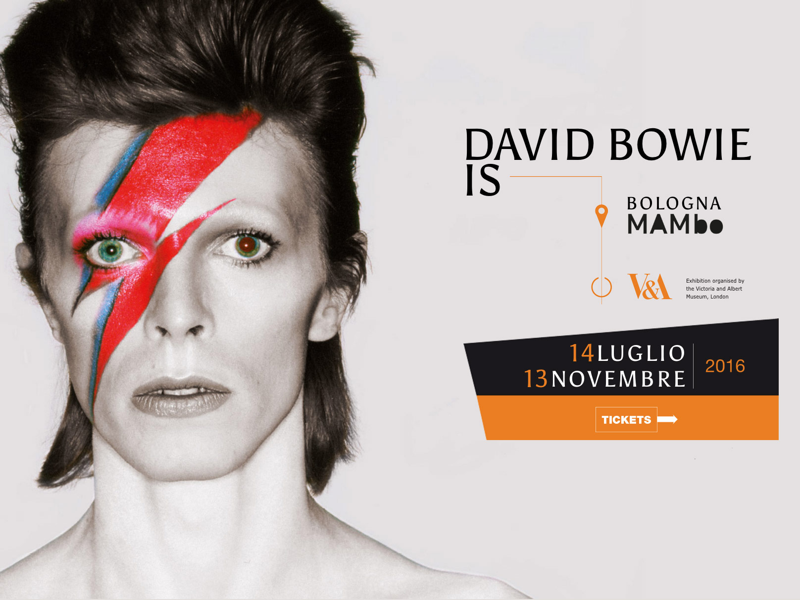 Visita la mostra David Bowie IS in esclusiva in Italia, ultima tappa europea, a Bologna dal 14 Luglio al 13 Novembre 2016